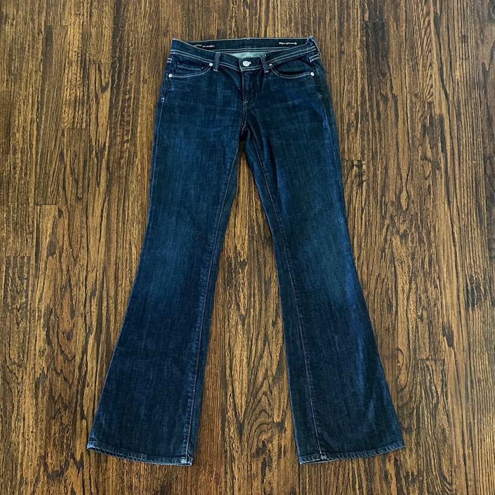 Citizens Of Humanity Ingrid #002 Low Waist Flare Jeans Size 27 Medium Wash